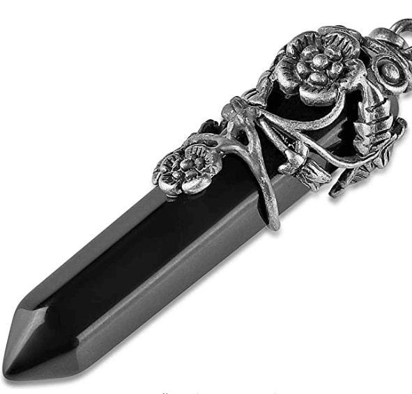 Black Crystal Necklace 4