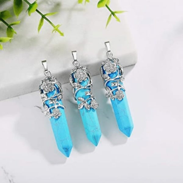 Blue Crystal Necklace 2