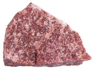 a single red quartzite
