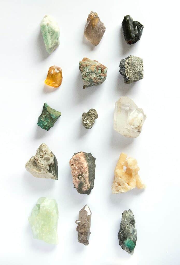 a group of crystal protection for empaths