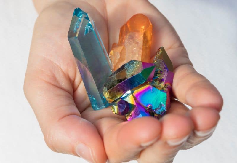 rainbow aura quartz